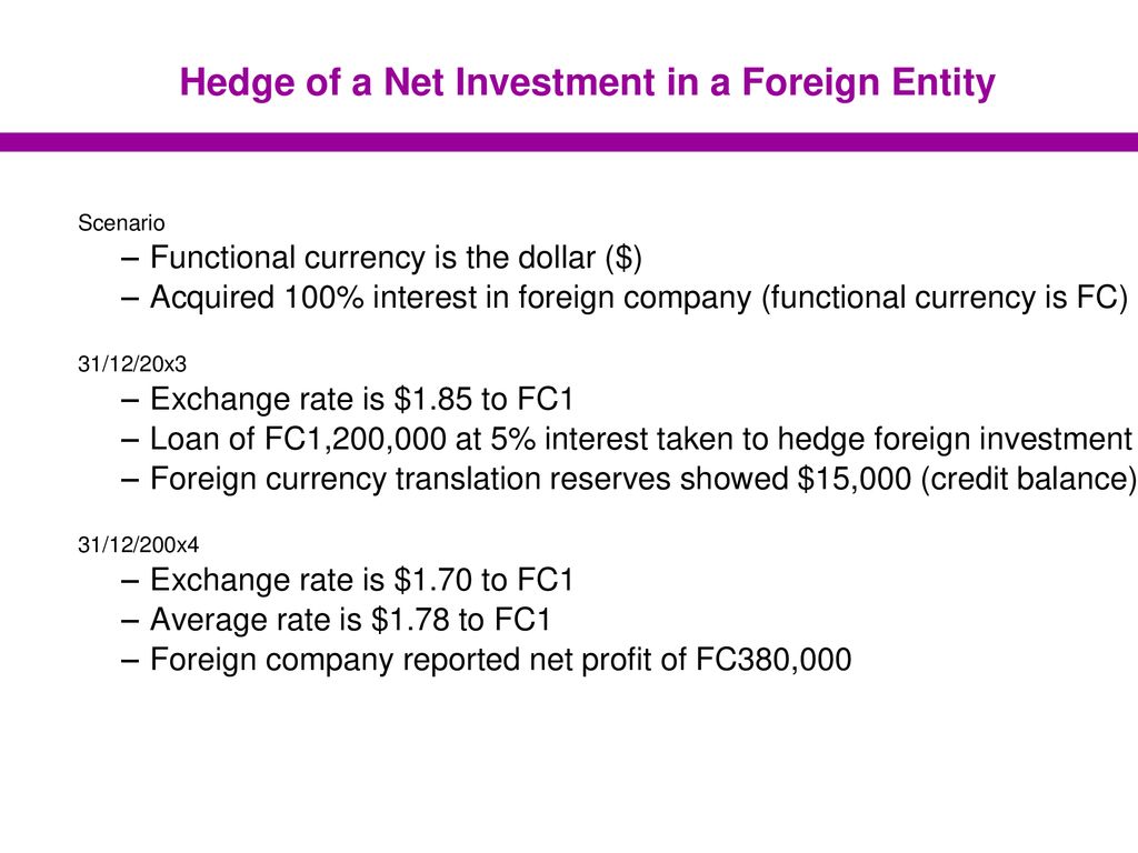 net investment hedging